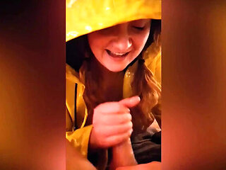Shannon Huxley in Yellow Raincoat: Anal, Blowjob, and Fetish Fun
