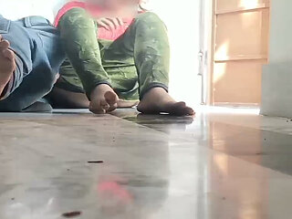 Indian real girlfriend cock with real boyfriend at private tutor home when no one in auditorium