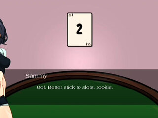 Naked asshole with good body in casino