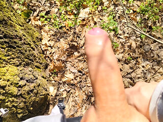 Outdoor Piss, Wank and Cum