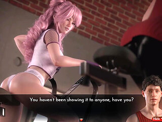 The Genesis order.: streamer girl is having sex in the gym while her fan is watching, ended with unexpected creampie ep.56