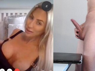 Ember reigns, the busty austrian, in a sensual webcam show