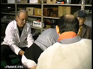 Double Penetration and Sperm Shower in the Garage!