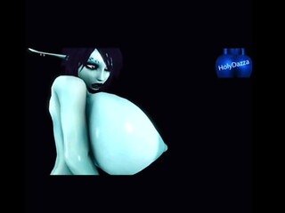 3D HQ Big Tits Soria Breast Expansion POV Huge Tits w/ Sound added