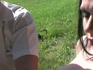 Humiliated hand in pussy threesome