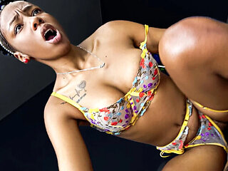 Wild Afro Latina Teen Rides Big Cock in POV Cowgirl - Amateur Hardcore Sex