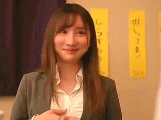 Cute Ol Japanese Girl With Big Boobs And Big Butts Cheating With Her Big Dick Workmate In The Office