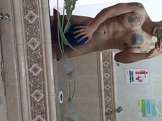 The Colombian Macho Masturbates While Twink Sucks His Fat Cock
