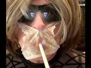 CD Nikki smokes menthol Misty thru dirty panties