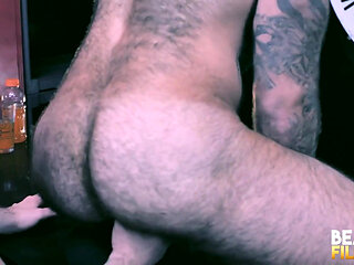 Bearfilms Bearded Gay Marc Giacomo Takes Atlas Grant Hard Cock After Oral