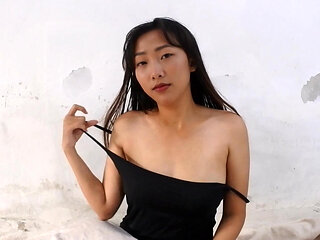 Asian milf masturbate with finger