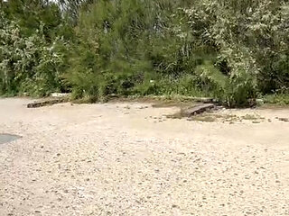 Public car park jerk off