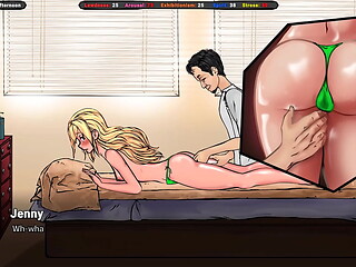 A lustful masseur brings Jenny to orgasm on the table