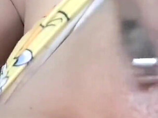 20-year-old Girl Shows Her Large Breasts to Her English Teacher