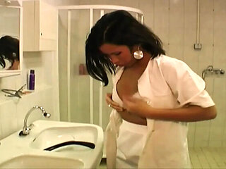 Nurses Movie #02: Homemade Amateur Mature MILF Cougar Takes Giant Cock Cum in Mouth