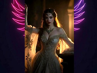 AI Animated Princess &ndash_ Sensual Fantasy Scene