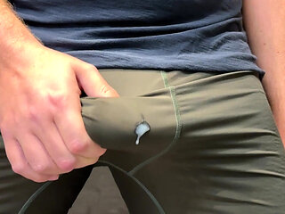 Big cumshot through my underwear