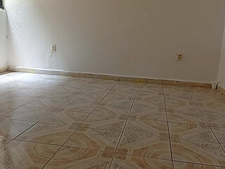 I left recording the cell phone while Mrs. BBW did the cleaning in the apartment
