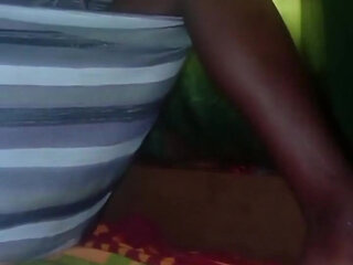 Flashing Big Black Ebony Ass