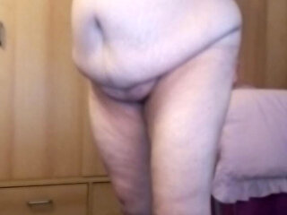 Creaming and Dressing BBW After Shower