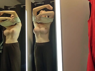 Try On Haul Transparent Clothes, Completely See-Through Try On Haul At The Mall. Public fetish