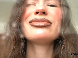 Bratty Girl Spits All Over Losers Face Verbal Humiliation