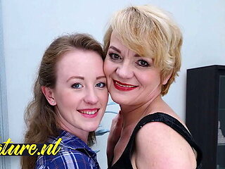 Blonde Teen Seduced By Her BF's Lesbian MILF - Emma Fantasy