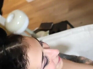 First Time Foursome: an Intense Bi Experience Pegging Blow Job & Cum Swapping