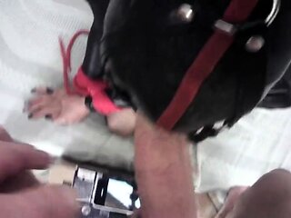 Kinky POV Blowjob Video With Laura in Heels and Fishnets