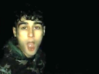 Swallowing Cum From Straight Friends Condom in the Camp and Quick Jerk off