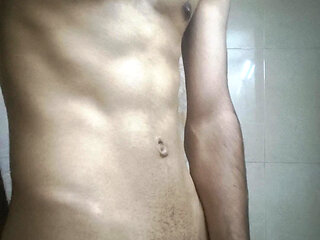Mumbai Desi Skinny Hunk Nude Bathroom Tease: 22 year old  Bearded Boy Strokes Big Cock for Horny Indian Girls