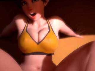 Cute Ass Tracer Laughs as She Gets Her Nice Tight Blushing Bald Ass Pussy Fucked