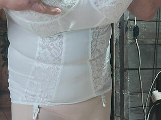 demonstration of lingerie from the collection