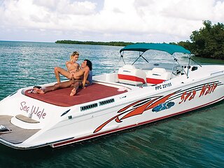 Chlo Rides on a Boat with Two Guys She Wants to Fuck - Private Porn Sex Videos