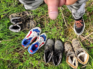 4 Times Piss and Cumshot on My Used Boots and Sneakers