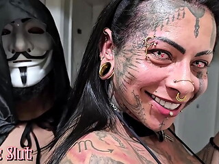 Fantasies with the hot trans devil, she fucked me and still had her ass fucked by the naughty eater
