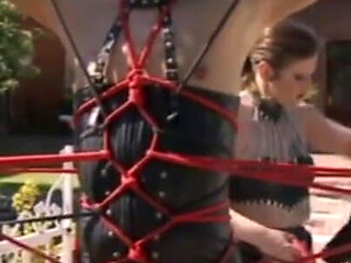 Bondage hanging out whipping humiliating
