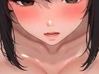 Cute Anime Girls Posing on Bed in Front of You, Ai Animation