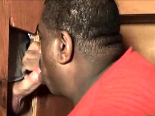 Big White Cock Feeds Black Man With Big Lips