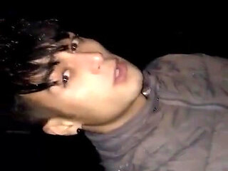 Mountain Uncut Cock Pissing in the Snow