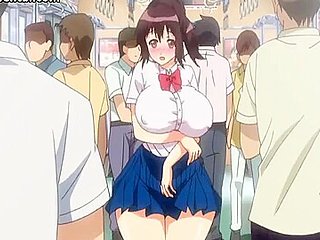 Hentai Busty Teens In Uniform Getting Fucked In Public