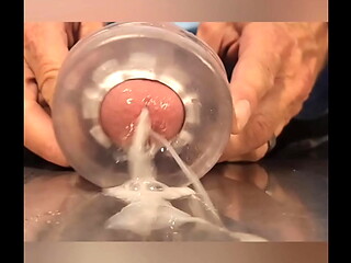 Cumpilation Curved BWC vs Clear toy--Lots of cum