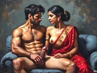 Indian lucky uncle fucking two college girls best threesome sex