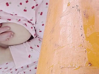 In the Snow She Dont Care in the Woods Naked No Underwear