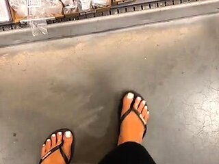 Foot fetish Close up feet and toes tease