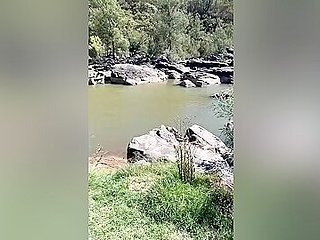 River Hike &amp;amp; Outdoor Fuck on Rock