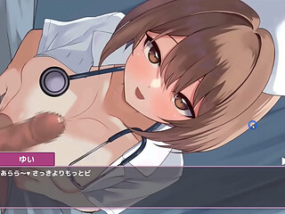 Hentai Game &ndash_ Naughty Nurse Gets Her Tits Out for a Paizuri - Sakusei Shinsatsu