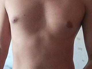 first time smelling red swim trunks