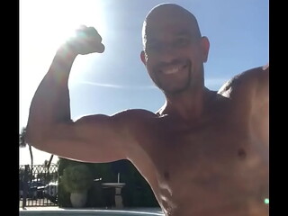 DIVING INTO POOL