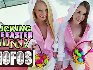 MOFOS - Petite Alice Merches And Sadie Hartz Ride Cock Outdoors After Their Wild Easter Egg Adventure